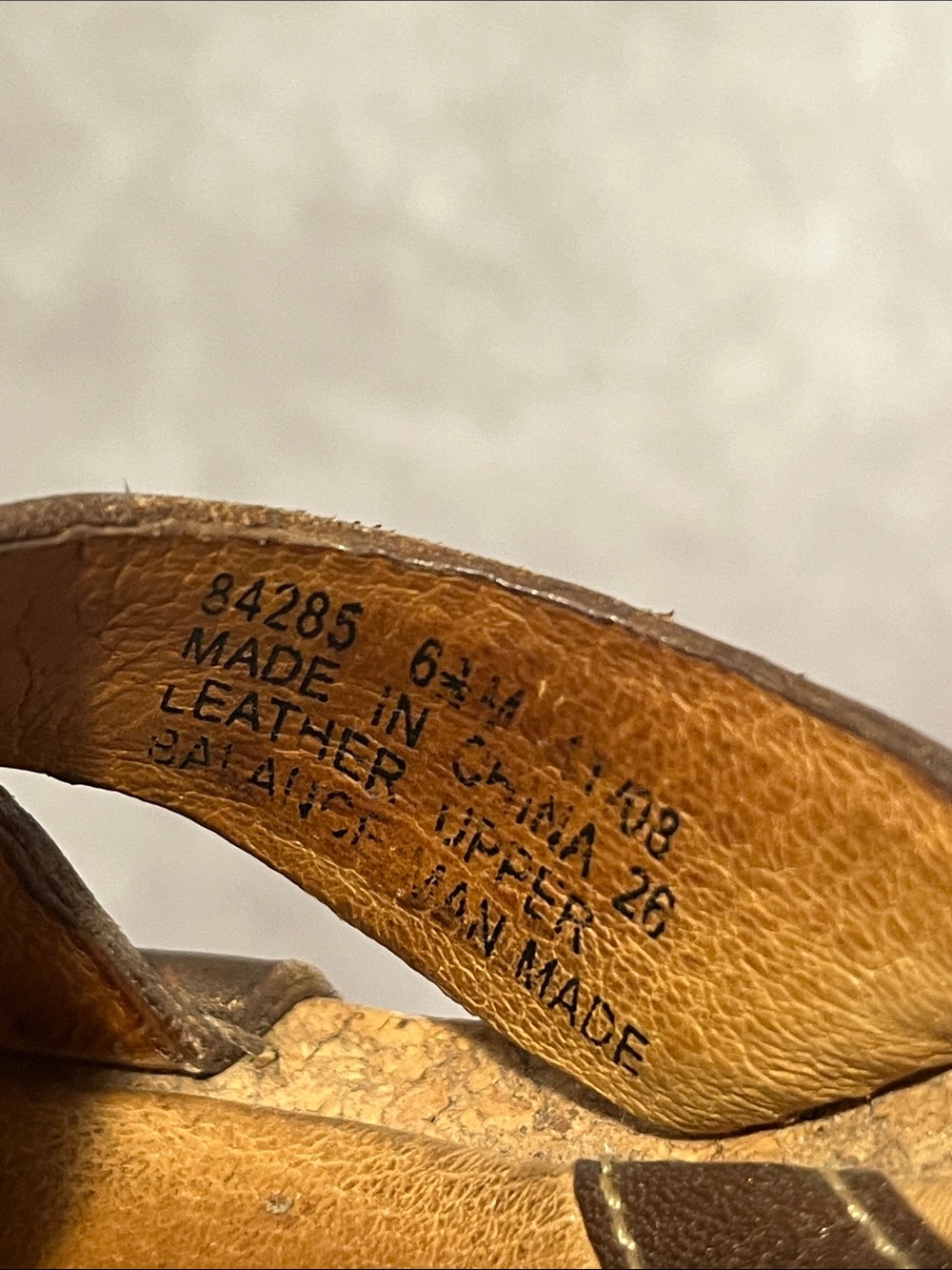 Clarks Brown Metallic Leather Cork Wedge Sandals with Ankle Strap size 6.5 - Picture 6 of 7